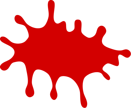Red slime splat icon