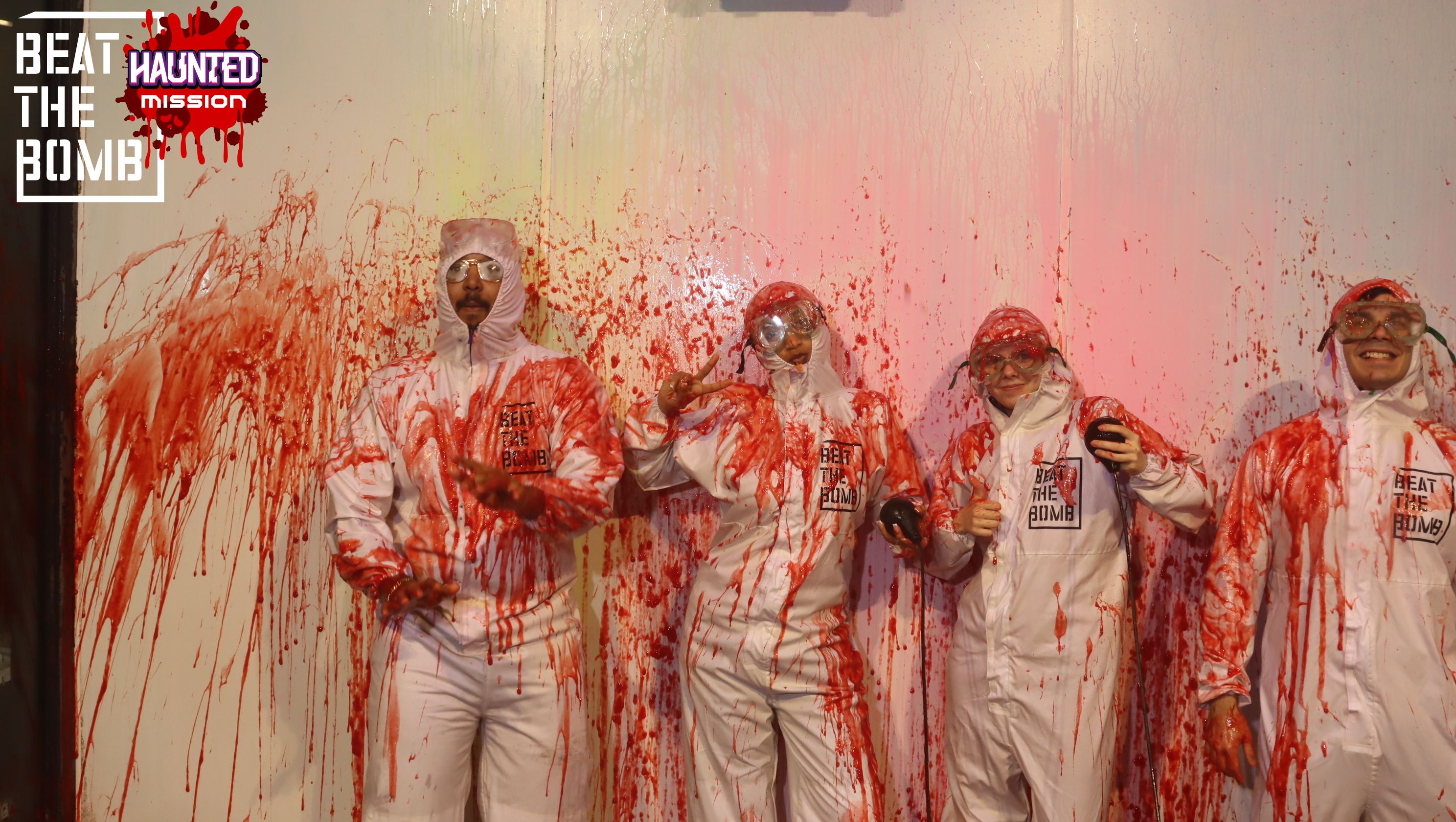 Team Team Gucci after their Haunted Mission