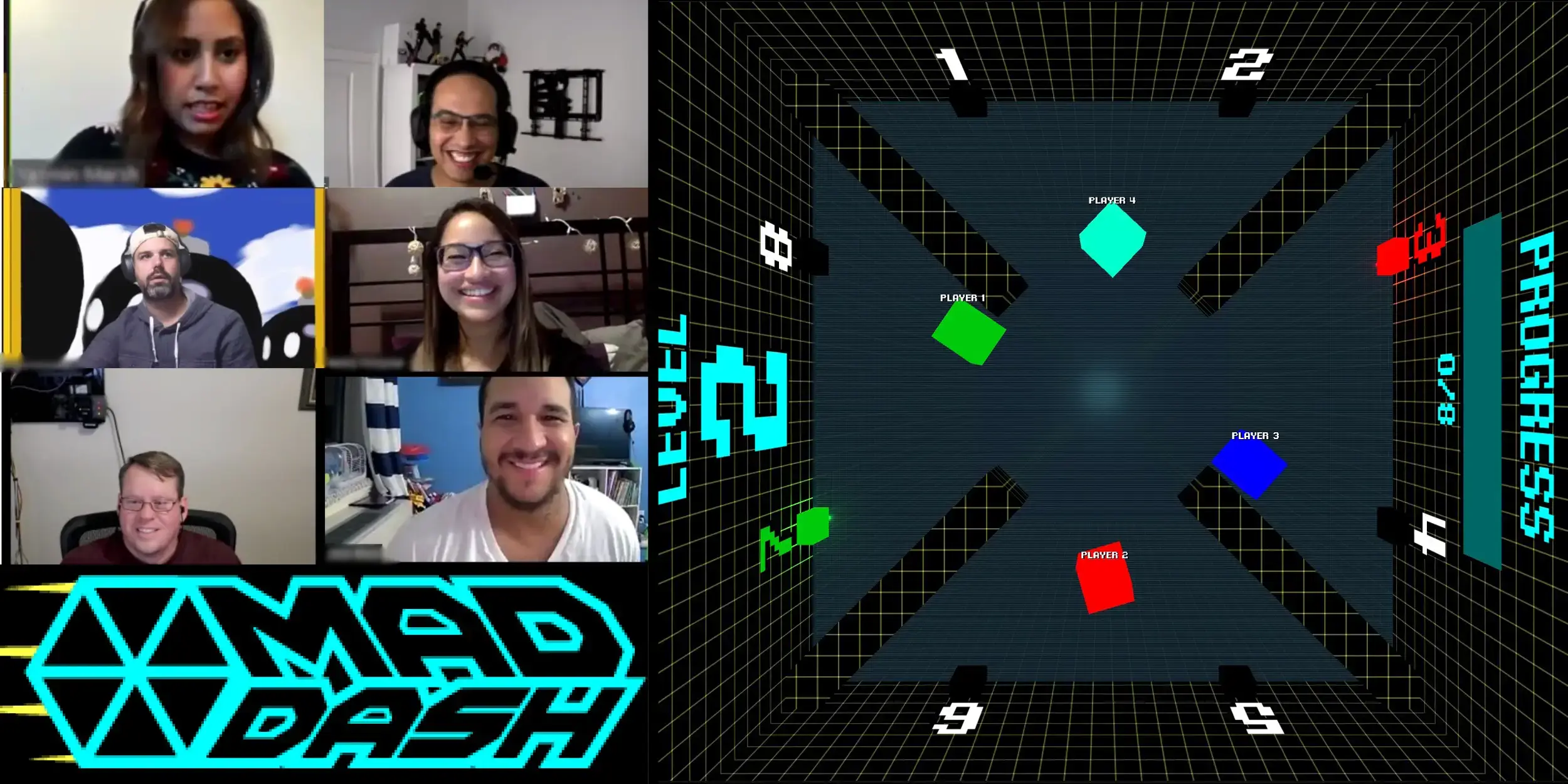 Group of players playing Game Pack B