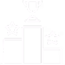 Competition trophy and winners' podium icon