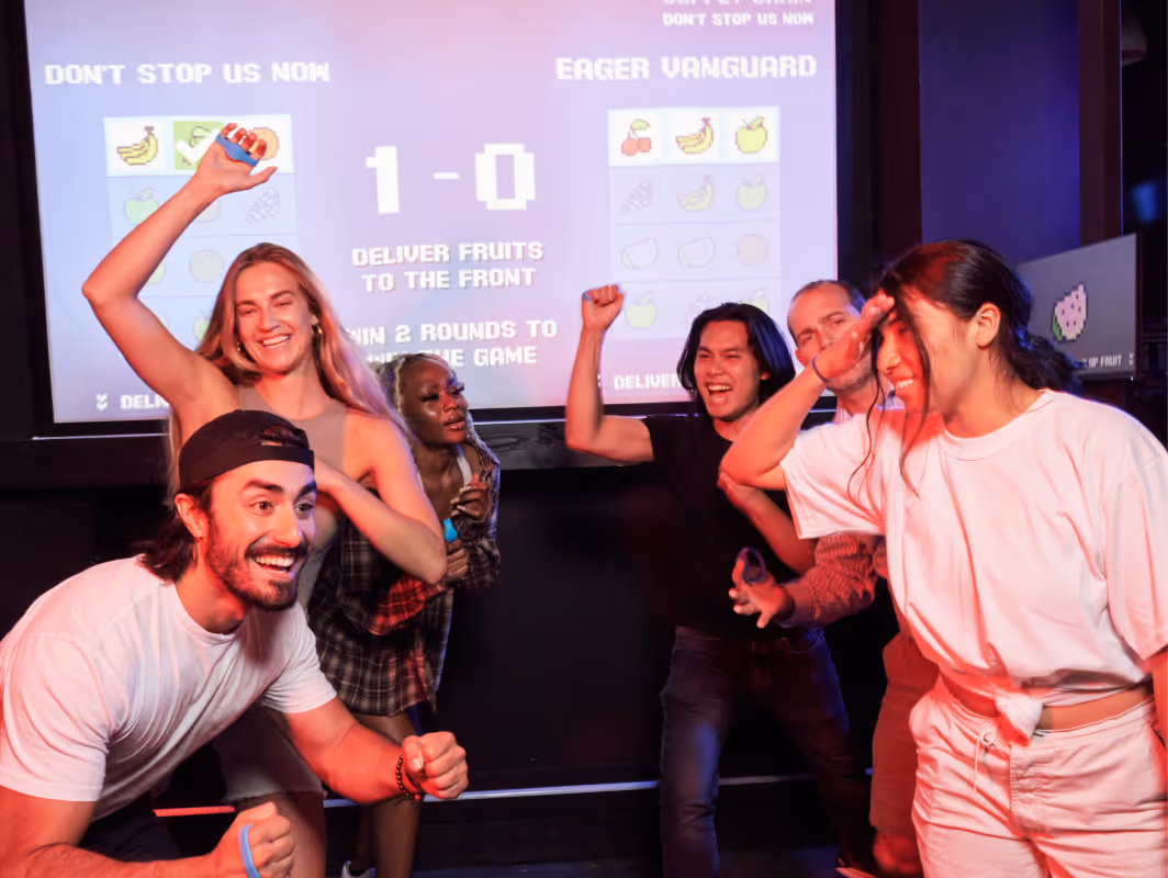 Team competing in an Arcade Bomb Battle round